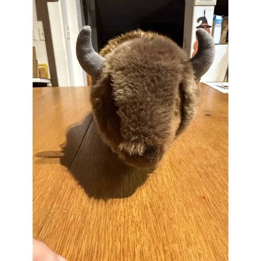 Aurora Miyoni American Bison Buffalo Plush 13" Stuffed Animal Brown Soft Toy '21 - Picture 3 of 9